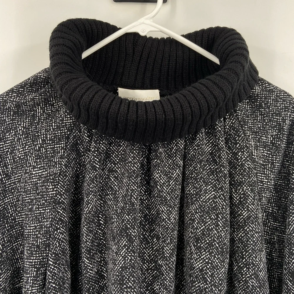 Anthro Cowled Chinon Dress Turtleneck Neck‎ Corey Lynn Calter XS
